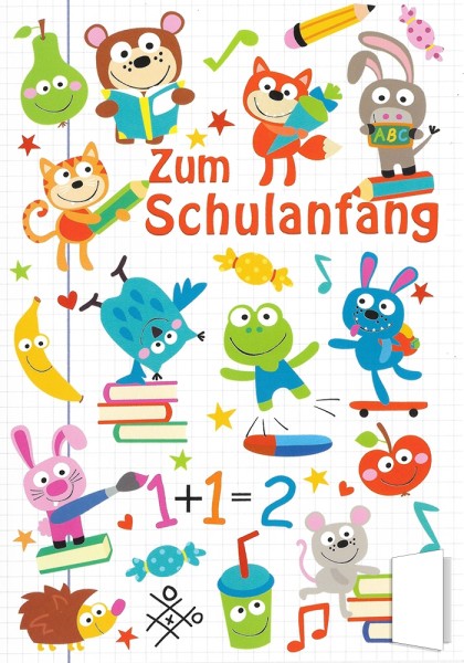Grusskarte "Zum Schulanfang"