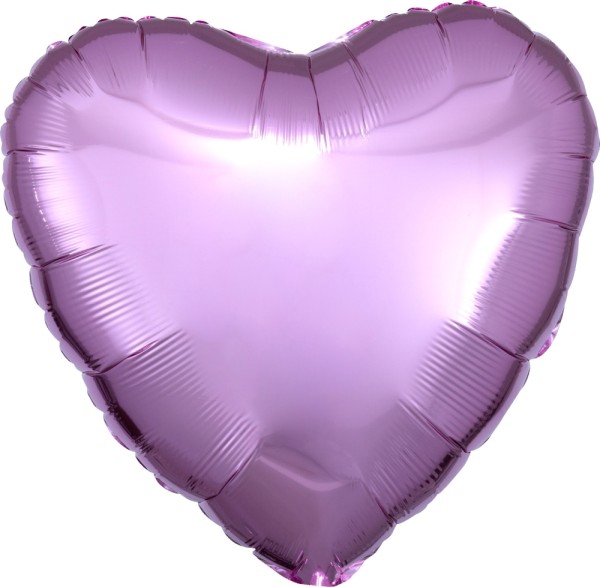 Folienballon Herz, Pearl Rosa