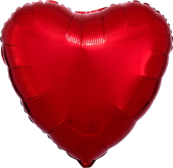 Roter Herzluftballon