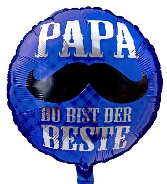 Runder Ballon "Papa du bist der Beste"