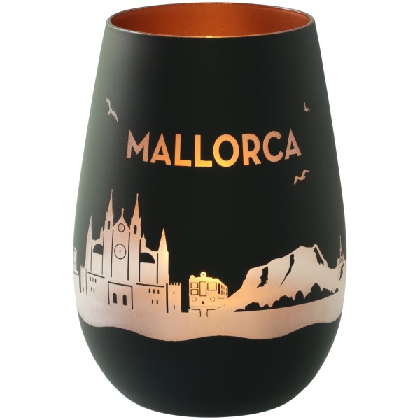 Windlicht Skyline Mallorca
