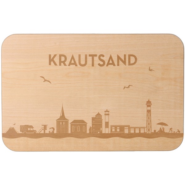 Frühstücksbrett Skyline Krautsand 23cm x 15cm x 1cm