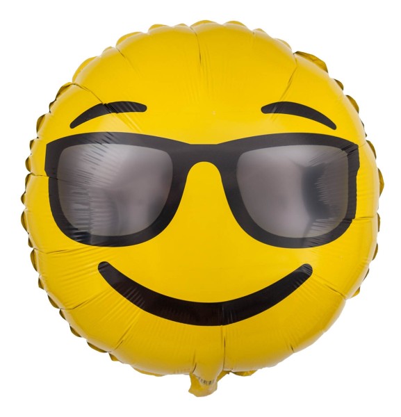 Emoji Ballon "Smiley mit Sonnenbrille"