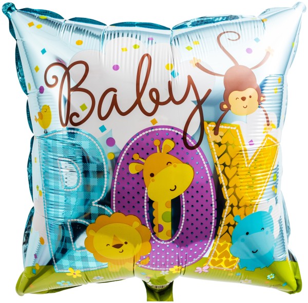 Eckiger Folienballon "Baby Boy"