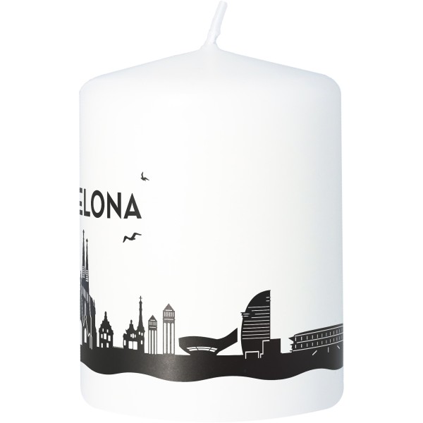 Stumpenkerze Skyline Barcelona