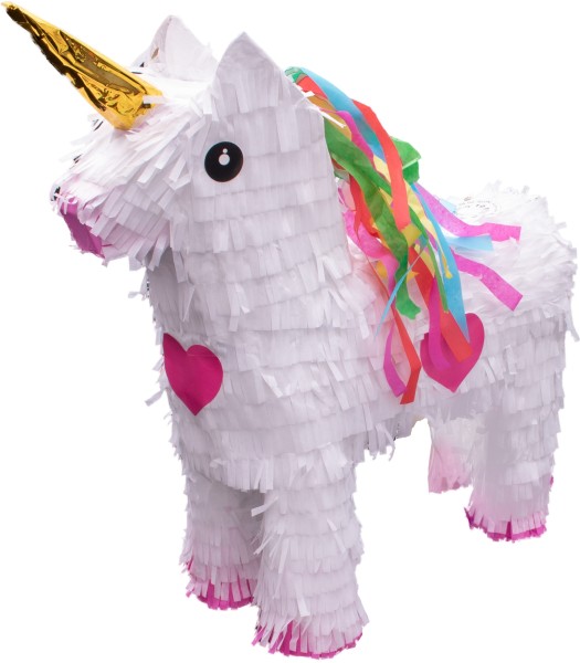 Pinata Einhorn Weiß