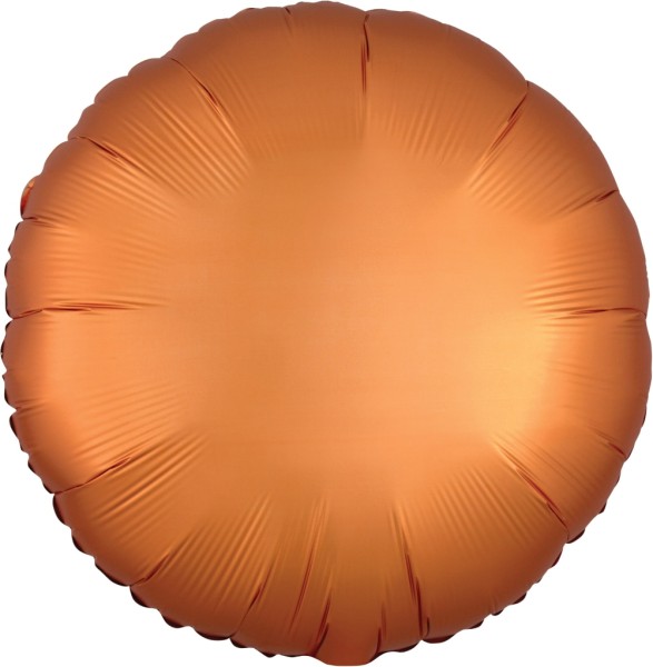 Folienballon Rund, Satin Orange