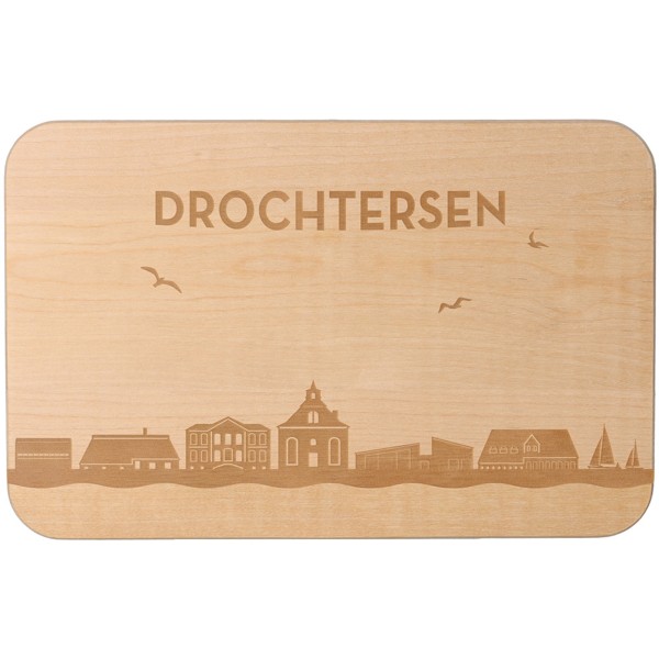 Frühstücksbrett Skyline Drochtersen 23cm x 15cm x 1cm