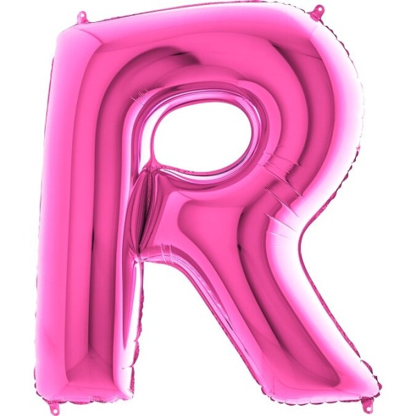 Buchstabenballon Pink "R"
