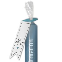 Vorschau: Stabkerze "Alles Liebe zur Konfirmation" Saphir Vorschau: Stabkerze "Alles Liebe zur Konfirmation" Saphir