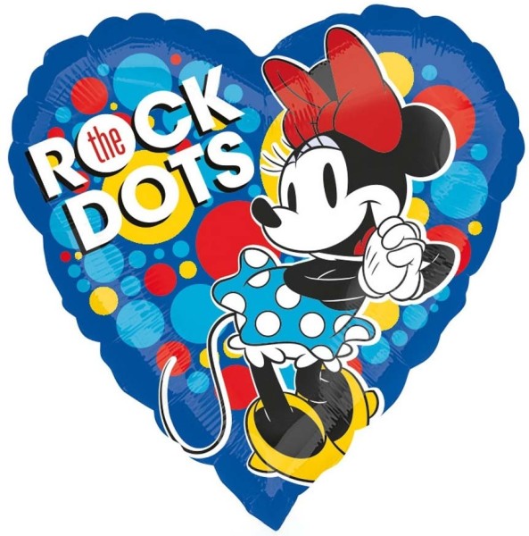 Minnie Mouse Ballon "Rock the Dots"