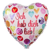 Vorschau: Herz Ballon "Ich hab dich lieb!" Vorschau: Herz Ballon "Ich hab dich lieb!"