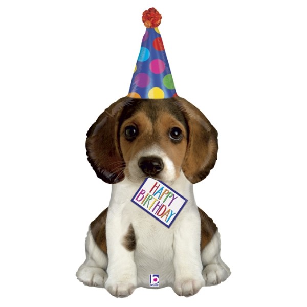 Riesenballon Hundebaby "Happy Birthday"