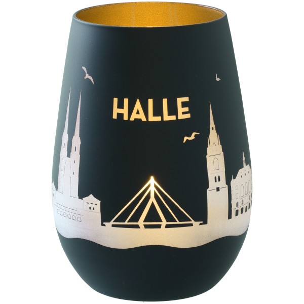 Windlicht Skyline Halle