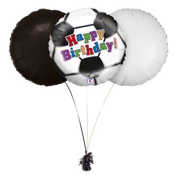 Ballon Bouquet Fussball "Happy Birthday"