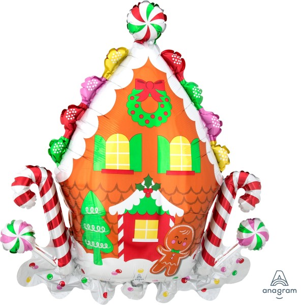 Weihnachts Lebkuchenhaus Ballon