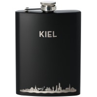 Flachmann Skyline Kiel 225ml Schwarz Flachmann Skyline Kiel 225ml Schwarz