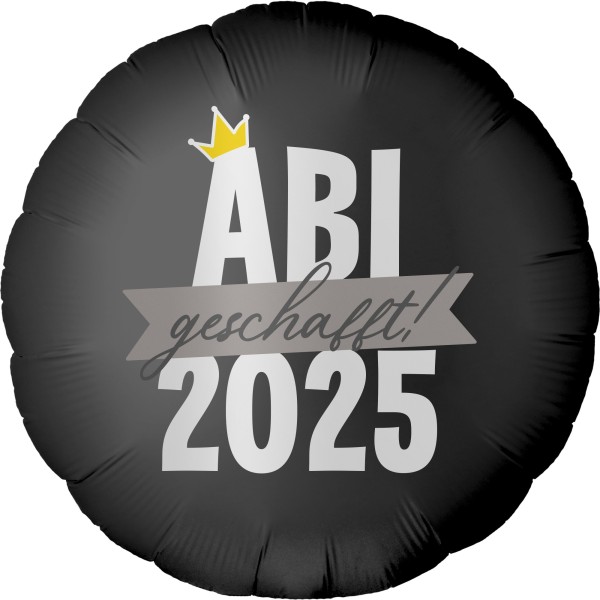 Folienballon Satin Schwarz "ABI 2024 geschafft"