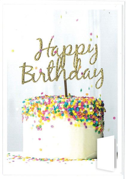 Geburtstagskarte "Happy Birthday!"