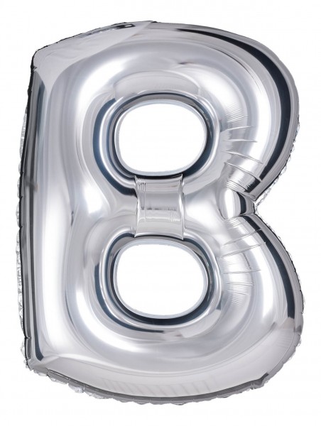 Buchstaben Luftballon "B - Silber"