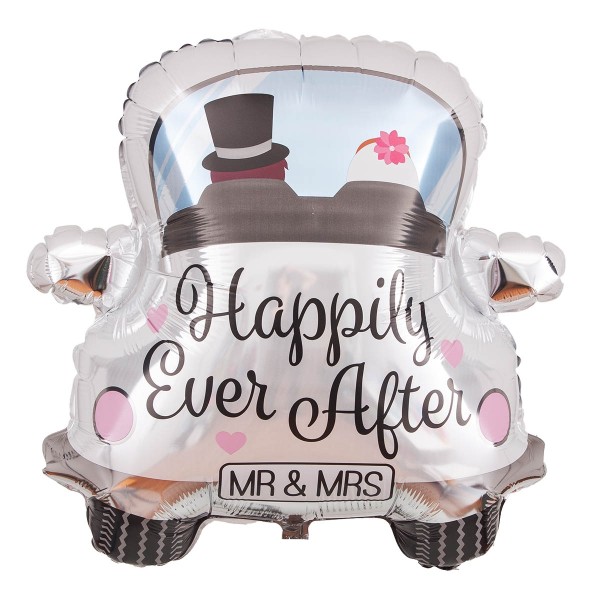 Folienballon Hochzeitsauto "Happily Ever After"