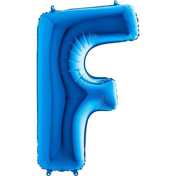 Folien Buchstaben Luftballon "F - Blau"