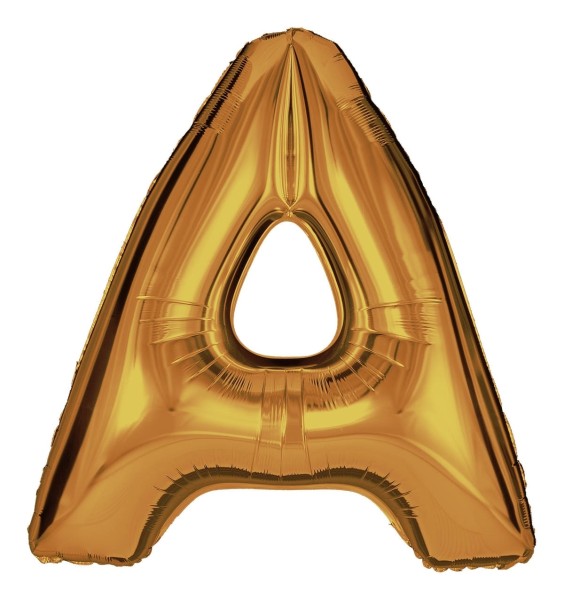 Buchstabenballon Gold "A"