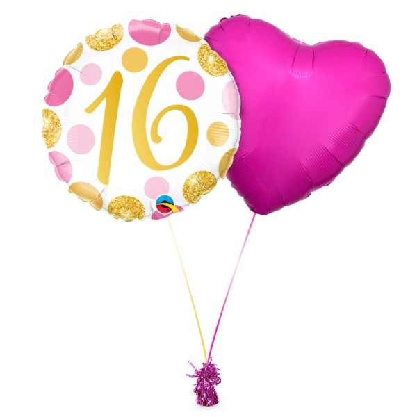 Ballon Bouquet Geburtstag "16"