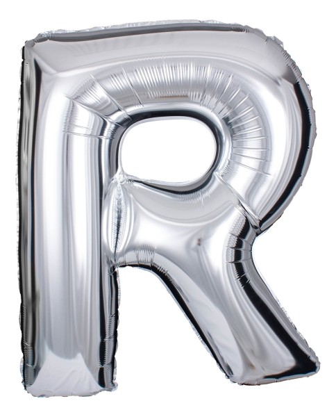 Buchstabenballon Silber "R"