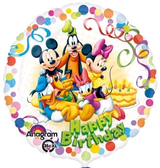 Folienballon Mickey & Friends "Happy Birthday"