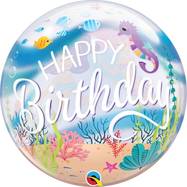Bubble Ballon "Mermaid Birthday Party"