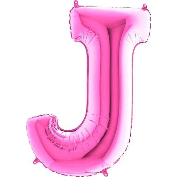 Buchstabenballon Pink "J"