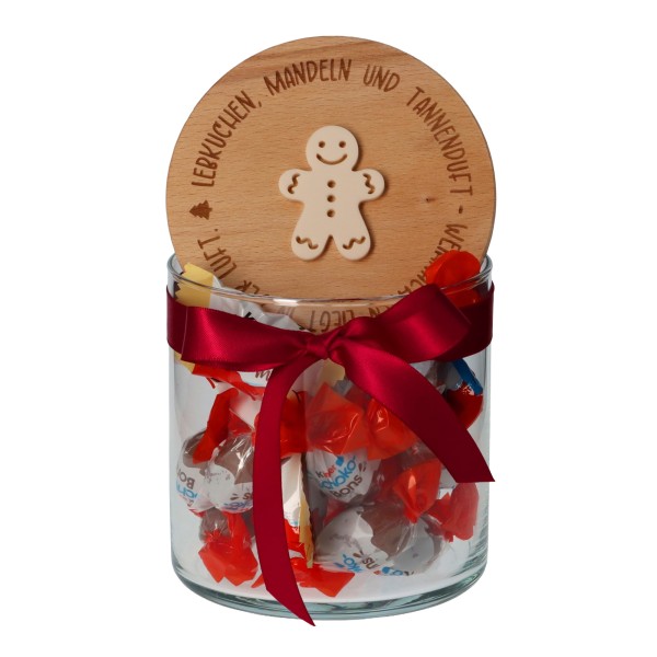 Geschenkglas "Weihnachten" Ivory