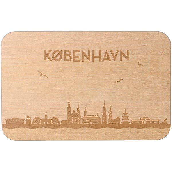 Frühstücksbrett Skyline Kopenhagen 23cm x 15cm x 1cm