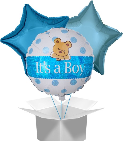 Bäriger Ballonstrauß "It's a Boy"