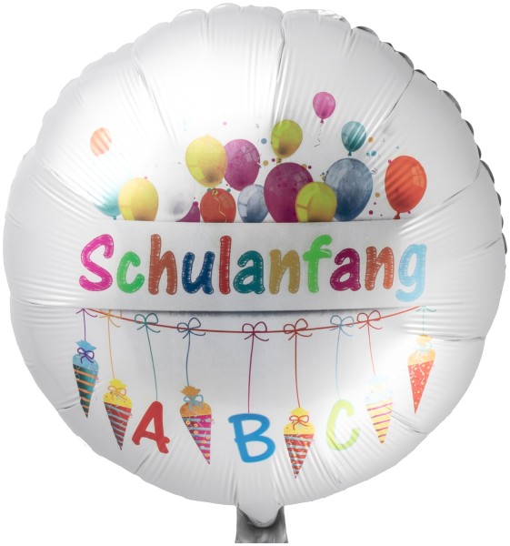 Folienballon Satin "Einschulung ABC"