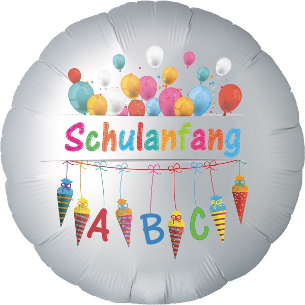 Folienballon Satin "Einschulung ABC"