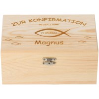 Geschenkbox Konfirmation mit "Name & Datum"  Geschenkbox Konfirmation mit "Name & Datum"