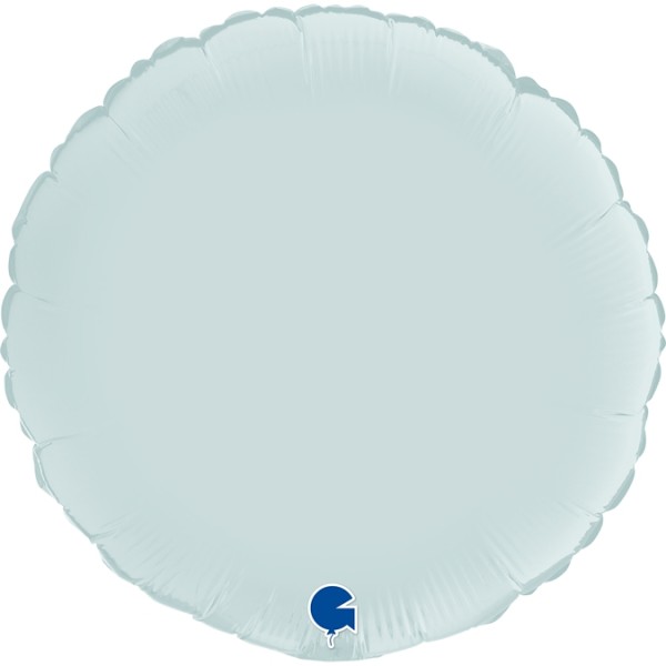 Folienballon Rund Satin Pastell Blue