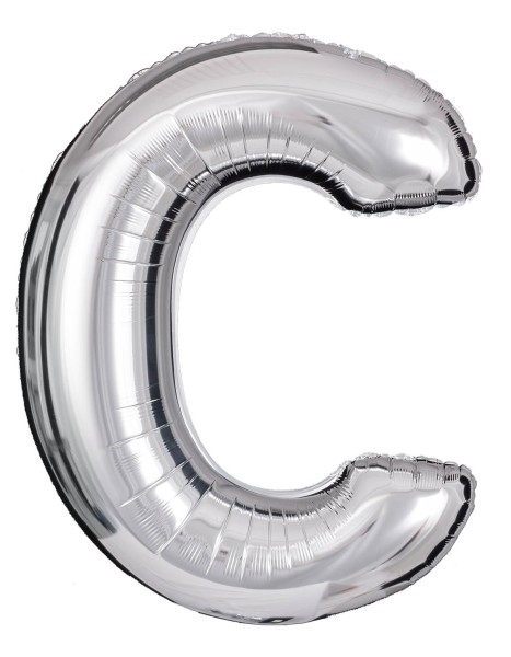Buchstabenballon Silber "C"