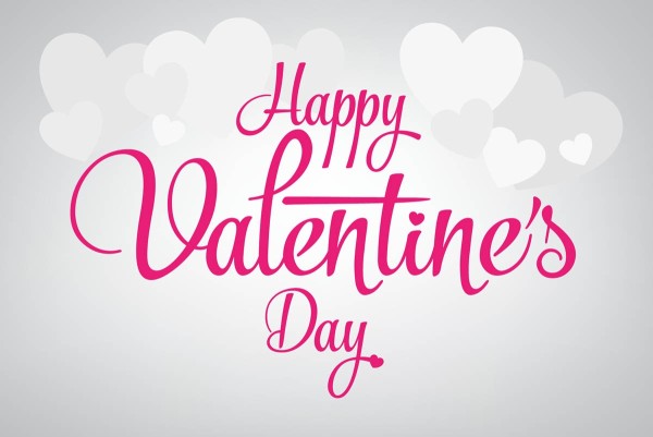 Liebeskarte "Happy Valentine's Day"