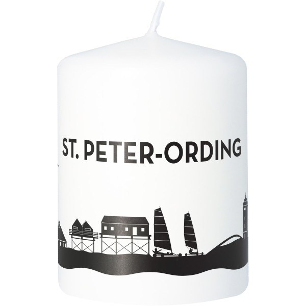Stumpenkerze Skyline St. Peter-Ording