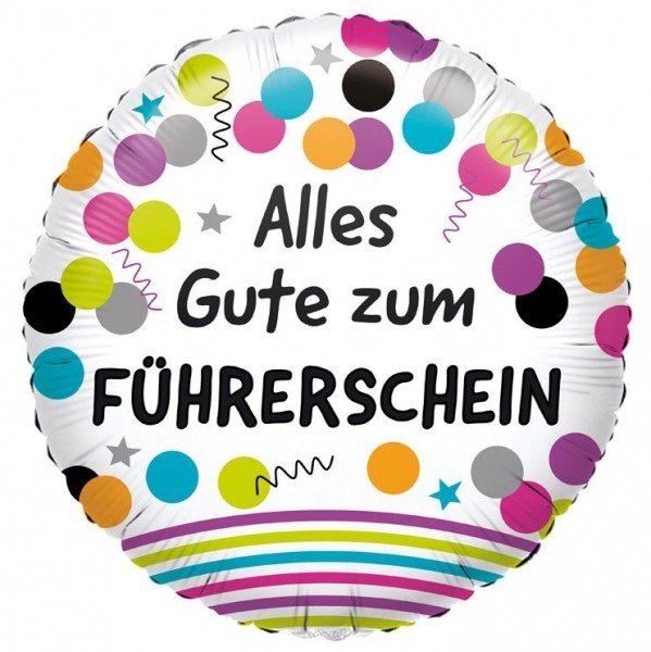 Ballon "Alles Gute zum Führerschein"