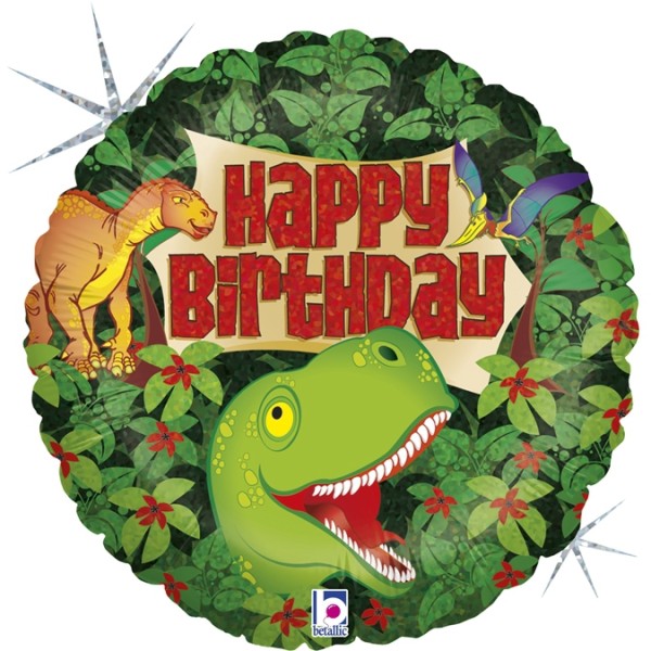 Dinosaurier "Happy Birthday" Holo