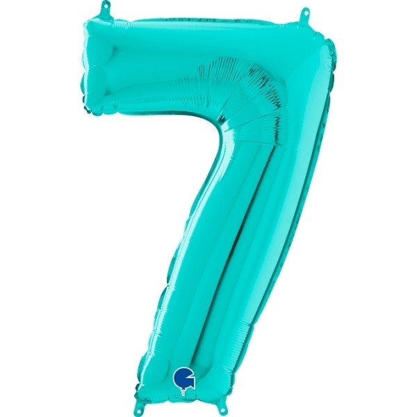 Zahlenballon Tiffany "7"