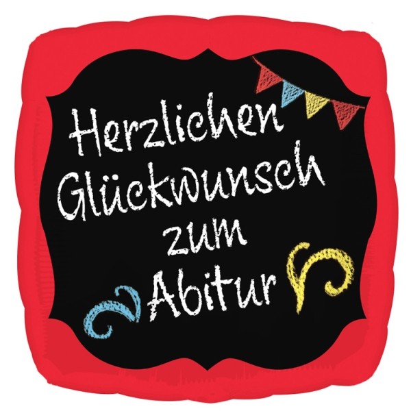 Folienballon "Herzlichen Glückwunsch zum Abitur"