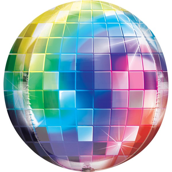 Orbz Ballon Discokugel Regenbogen