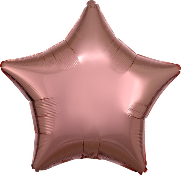 Folienballon Stern, Roségold