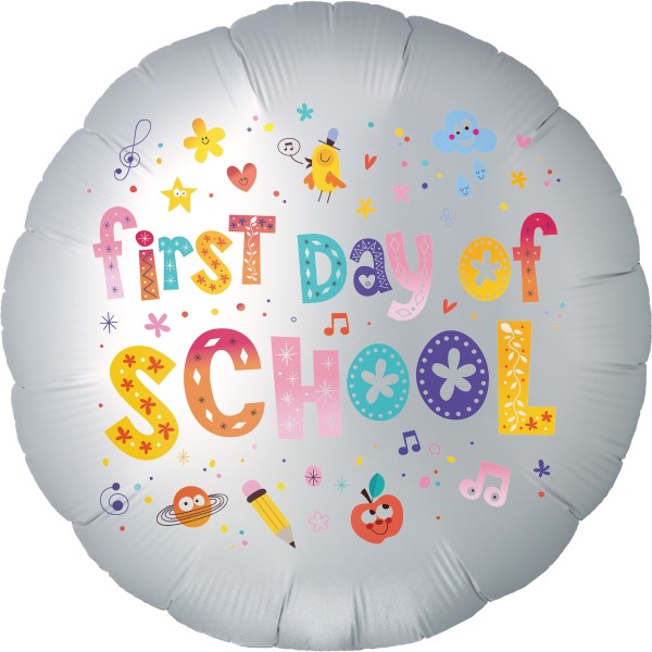 Folienballon Satin "First Day of School"