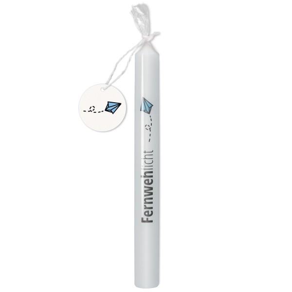 Stabkerze "Fernwehlicht" Weiß